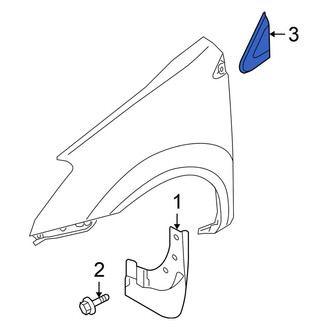 Nissan OE - Front Left Fender Molding