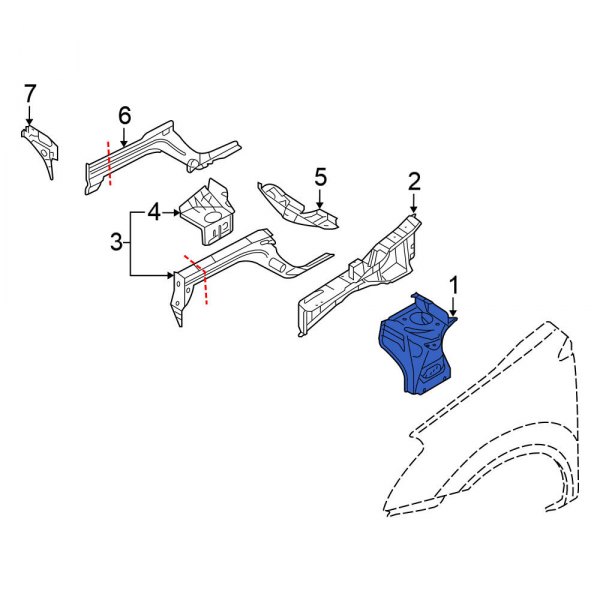 Fender Apron Assembly