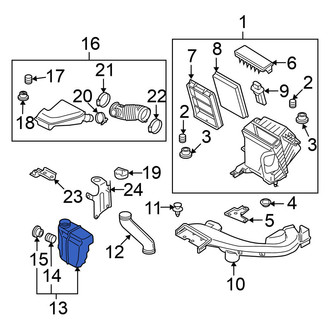 Nissan OE - Engine Air Intake Resonator