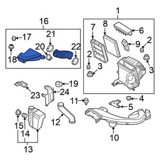 Nissan OE - Engine Air Intake Hose