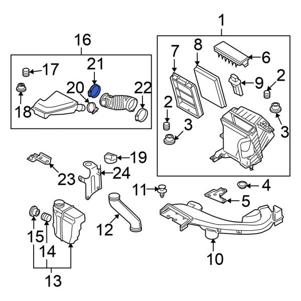 Engine Air Duct Clamp