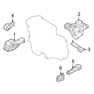 Nissan OE - Engine / Transaxle - Engine & Transmission Mounting (AWD)