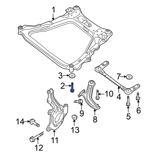 Engine Cradle Bolt