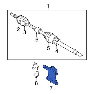 Nissan OE - CV Axle Shaft Carrier Bearing