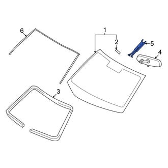 Nissan OE - Front Interior Rear View Mirror Cover