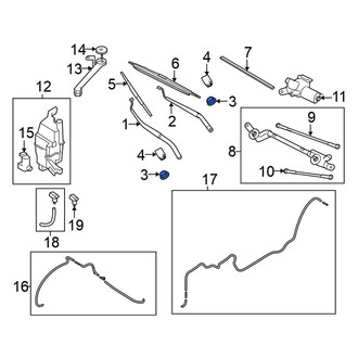 Nissan OE - Wiper Arm Nut