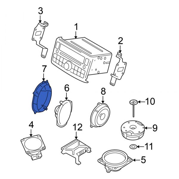 Radio Speaker Bracket