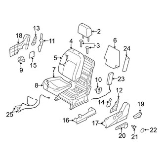 Nissan OE - Seats & Tracks - Driver Seat Components (W/O Power)