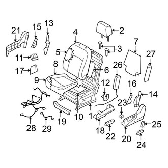 Nissan OE - Seats & Tracks - Driver Seat Components (With Power)
