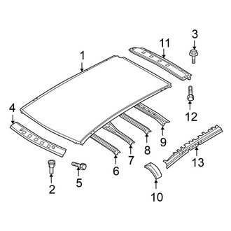Nissan OE - Roof & Components (W/O Sunroof)