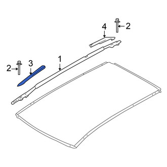 Nissan OE - Front Left Roof Rack Cover