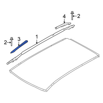 Nissan OE - Front Left Roof Rack Cover