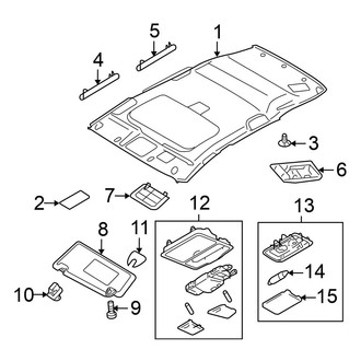 Nissan OE - Roof - Interior Trim (With Sunroof)