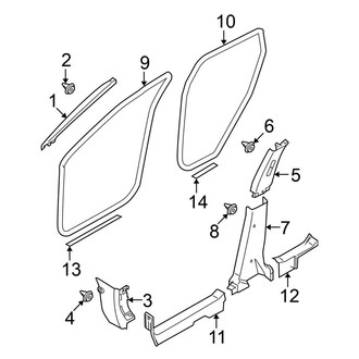 Nissan OE - Pillars, Rocker & Floor - Interior Trim