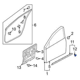 Nissan OE - Door Seal Clip