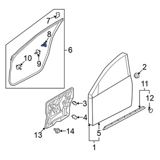 Nissan OE - Door Seal Clip