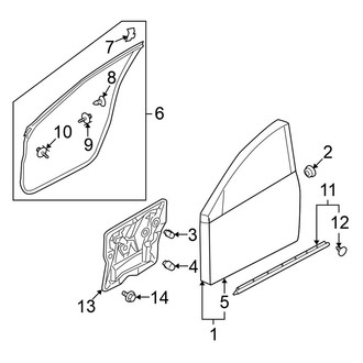 Nissan OE - Front Door - Door & Components
