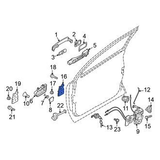Nissan OE - Front Right Upper Door Hinge