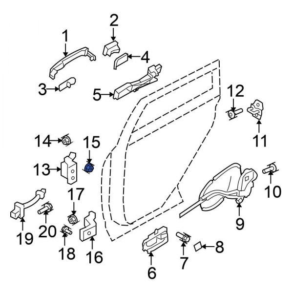 Door Hinge Nut