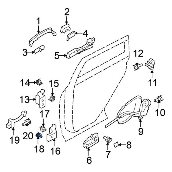 Door Hinge Bolt