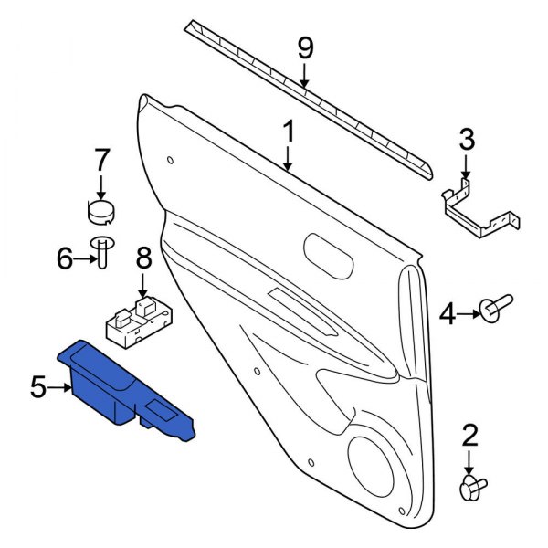 Door Window Switch Bezel