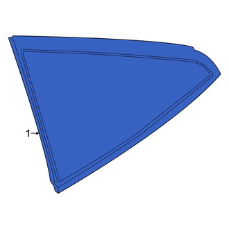 Nissan OE - Rear Left Quarter Glass