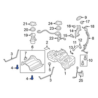 Nissan OE - Fuel Tank Strap Bolt