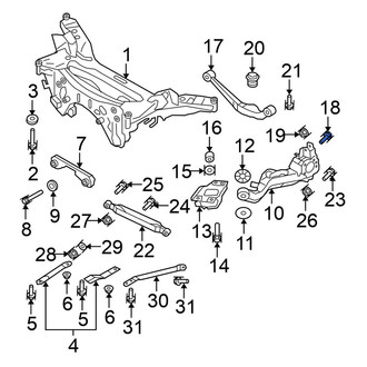 Nissan OE - Suspension Control Arm Bolt