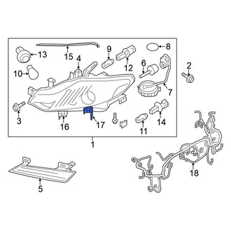 Nissan OE - Left Outer Headlight Housing Bracket