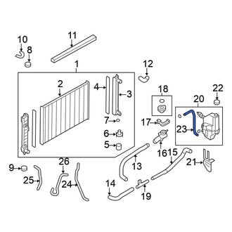 Nissan OE - Engine Coolant Reservoir Hose
