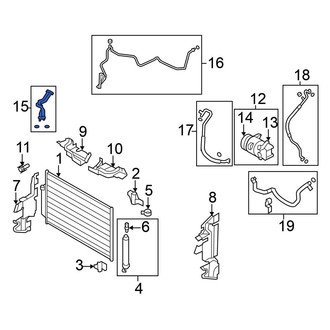 Nissan OE - Lower A/C Refrigerant Hose