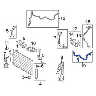 Nissan OE - Upper A/C Refrigerant Hose