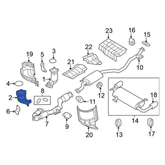 Nissan OE - Left Catalytic Converter