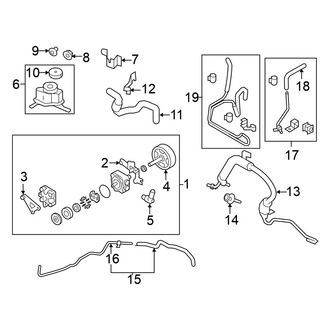 Nissan OE - Steering Gear & Linkage - Pump & Hoses