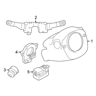 Nissan OE - Steering Column - Shroud, Switches & Levers (With Power), (Sport Utility)