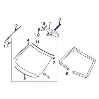 Nissan OE - Front Interior Rear View Mirror Cover