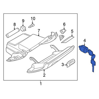 Nissan OE - Front Glove Box Lock Kit