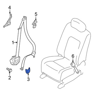 Nissan OE - Rear Seat Belt Retractor Cover
