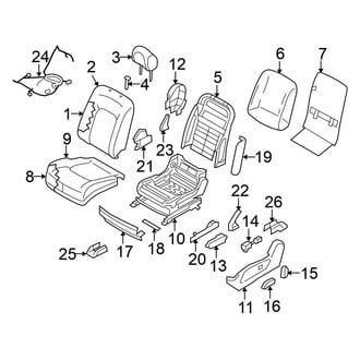 Nissan OE - Seats & Tracks - Driver Seat Components (With Power), (Sport Utility)