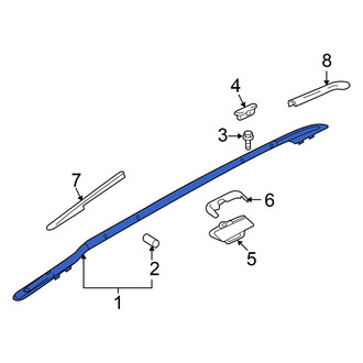 Nissan OE - Right Roof Luggage Carrier Side Rail
