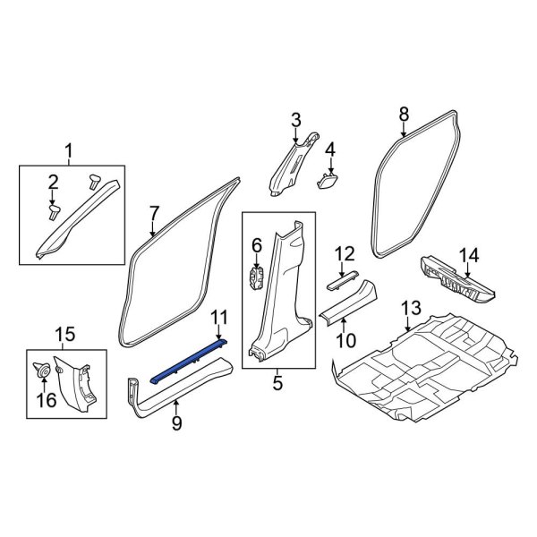 Door Trim Sill Plate Insert