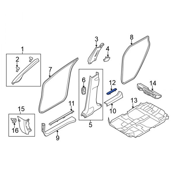 Door Trim Sill Plate Insert