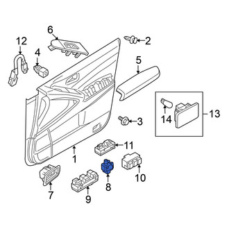 Nissan OE - Front Right Door Window Switch