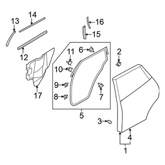 Nissan OE - Rear Door - Door & Components (Sport Utility)