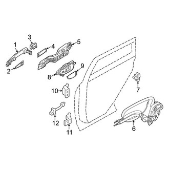 Nissan OE - Rear Door - Lock & Hardware (Sport Utility)