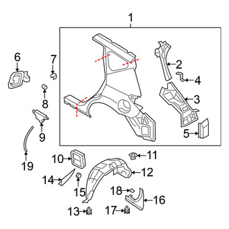 Nissan OE - Quarter Panel - Exterior Trim (Sport Utility)
