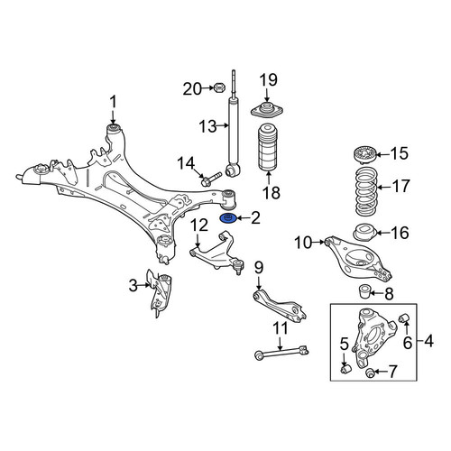 Nissan OE 55460JP00A - Rear Suspension Crossmember Stop