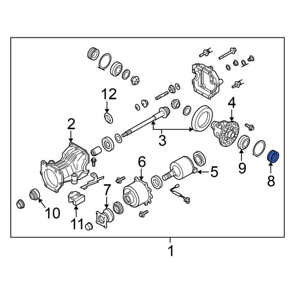 Nissan OE 383424N500 - CV Axle Shaft Seal