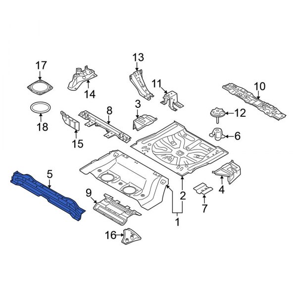 Floor Pan Crossmember