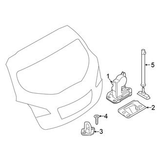 Nissan OE - Lift Gate - Lock & Hardware (W/O Power), (Sport Utility)